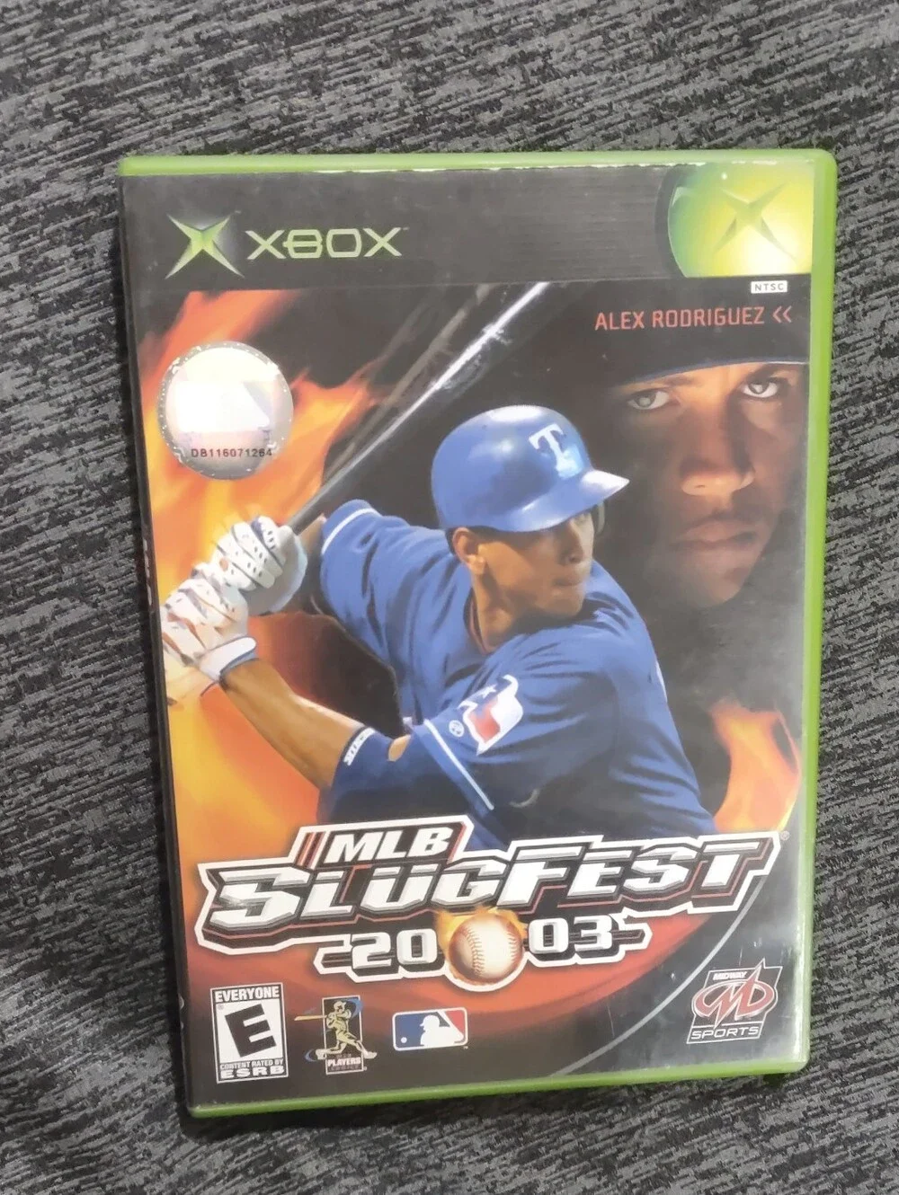MLB Slugfest 2003 Xbox Video Game - Alex Rodriguez Cover